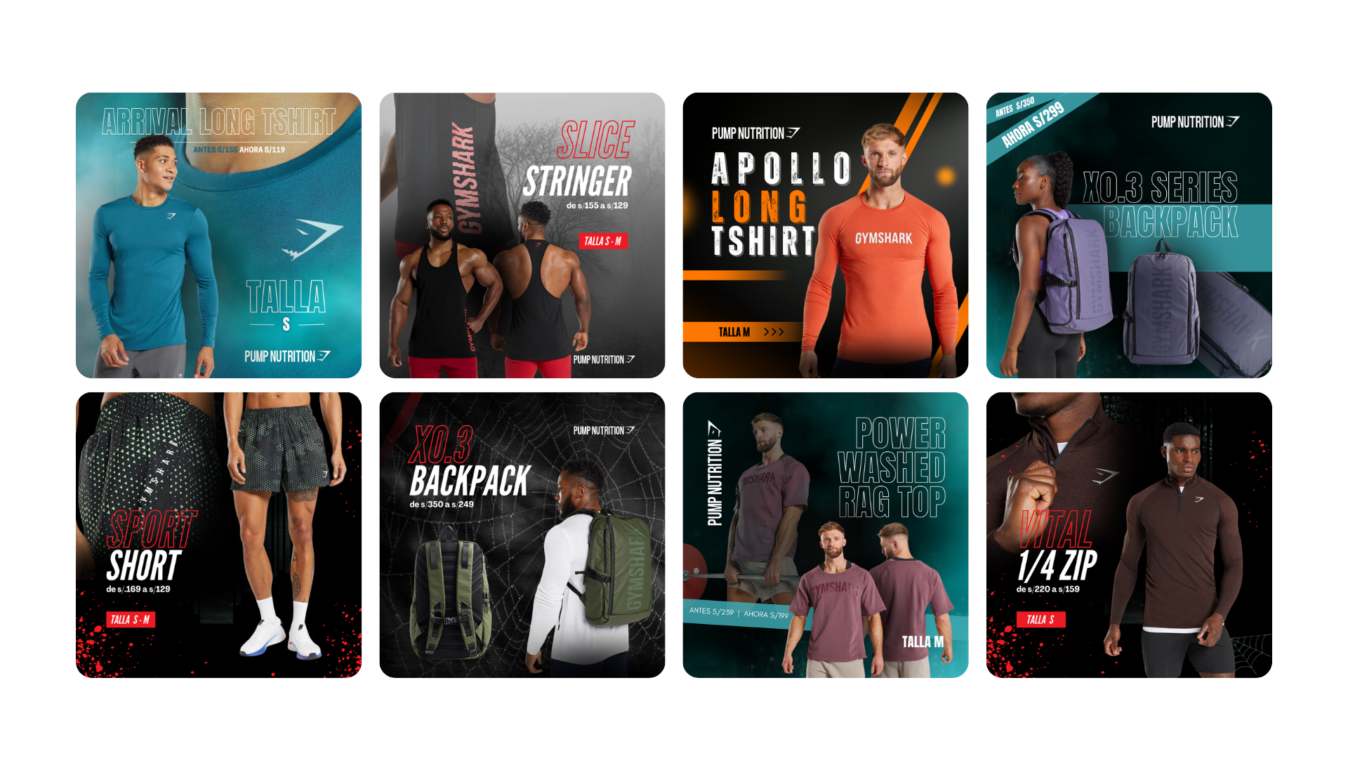 Pump Nutrition social media content by SeaFox Design